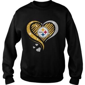 Pittsburgh Steelers Diamond Heart Sweatshirt